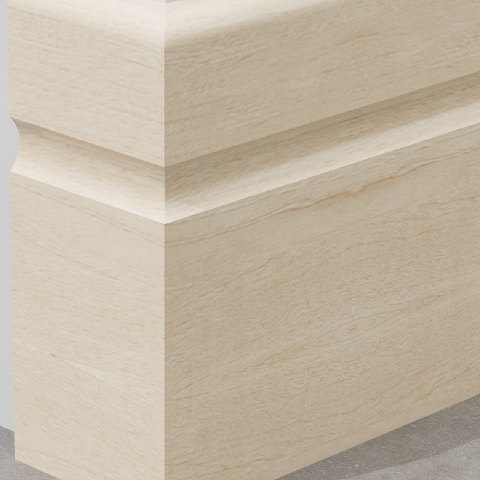Skirting Board PS 90x8 mm — 003 Natural Birch