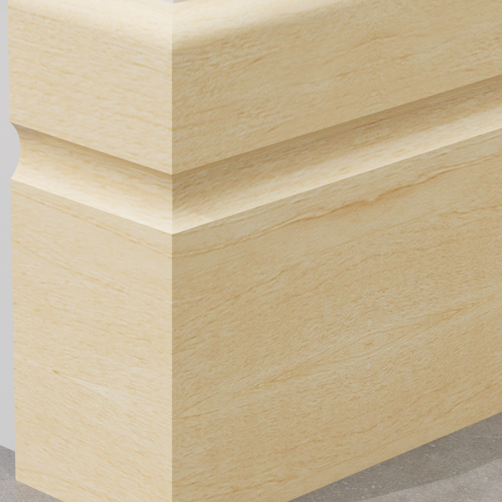 Skirting Board PS 90x8 mm — 005 Crème Brûlée