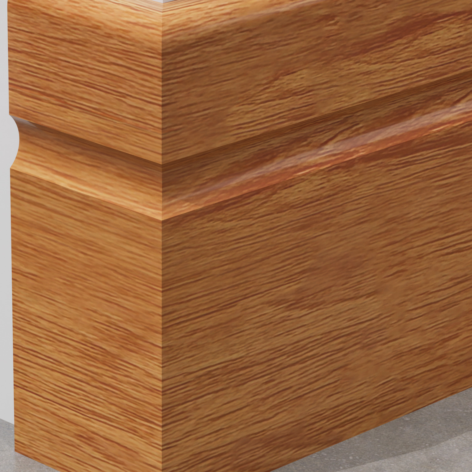 Skirting Board PS 90x8 mm — 006 Golden Oak