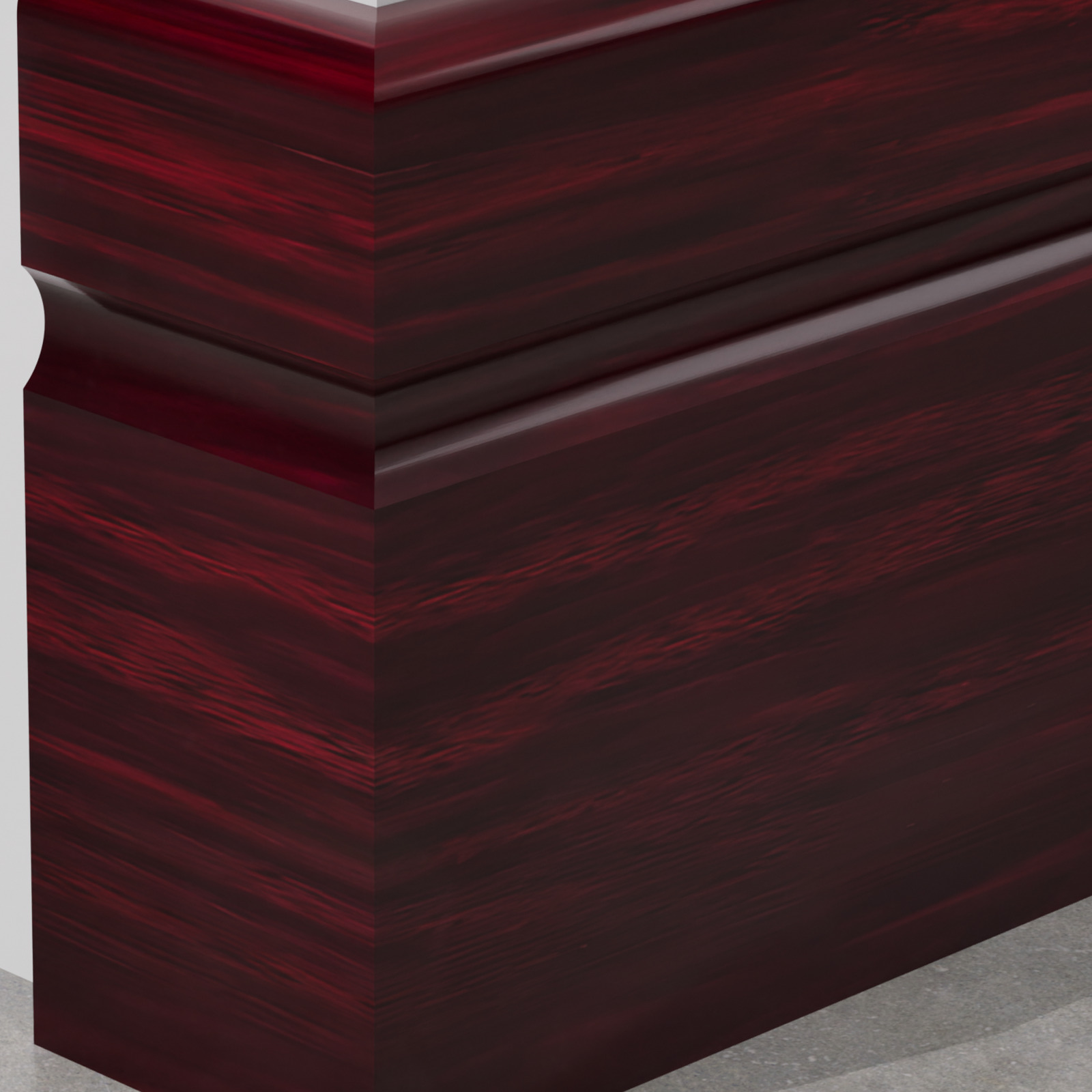 Skirting Board PS 90x8 mm — 015 Ebony