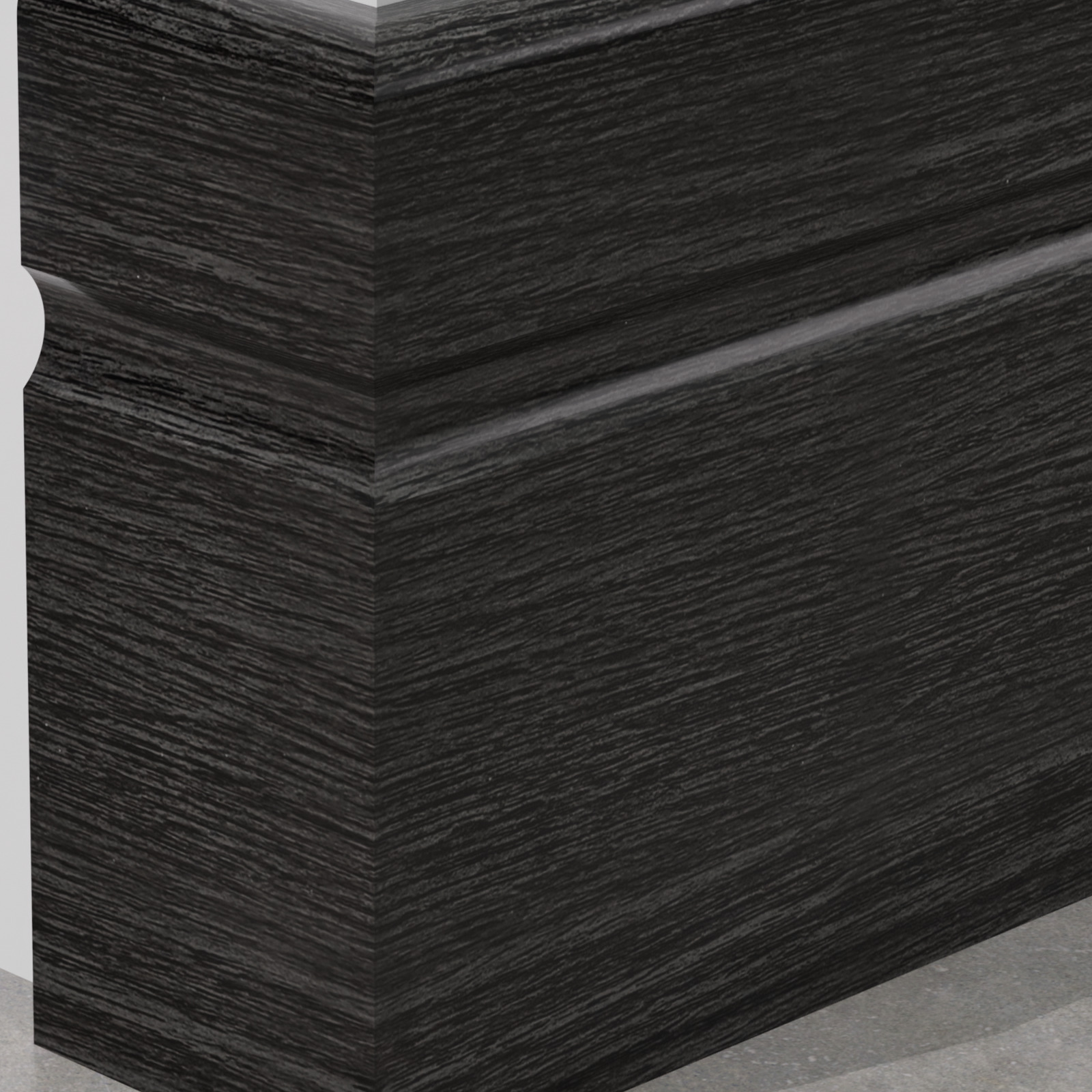 Skirting Board PS 90x8 mm — 024 Charcoal