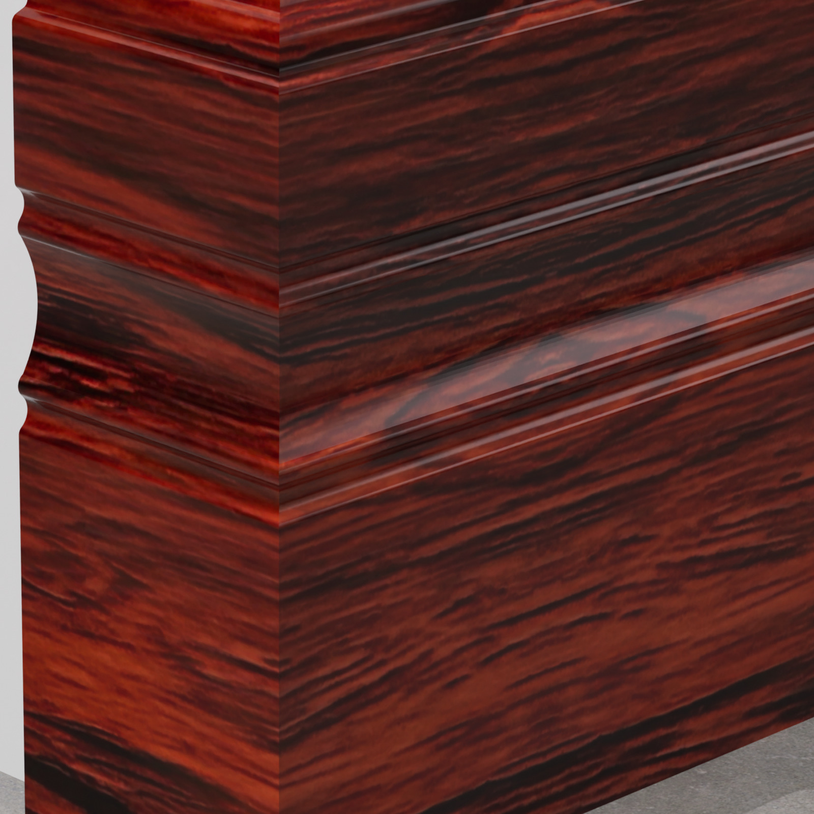 Skirting Board PS 100x8 mm — 013 Mahogany