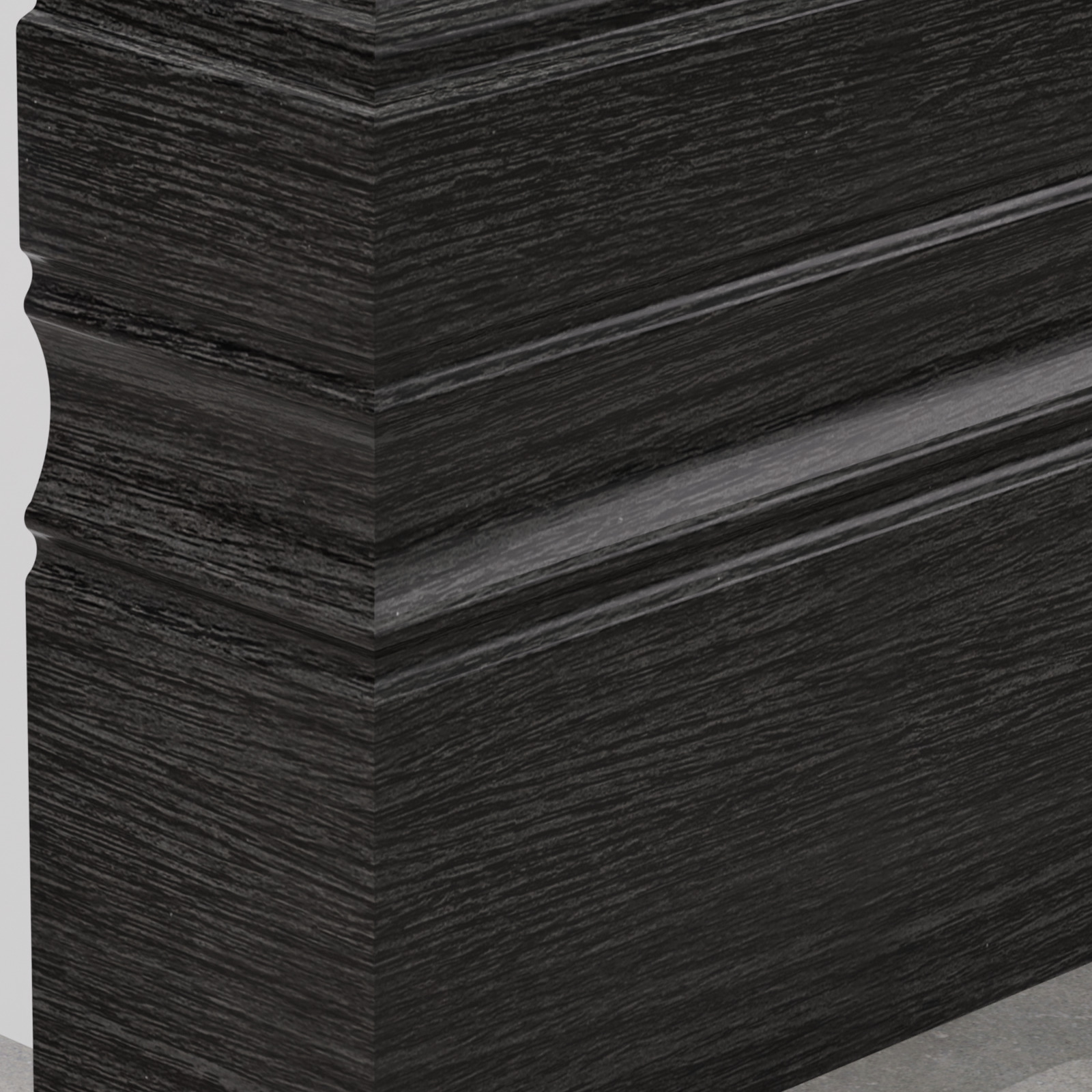 Skirting Board PS 100x8 mm — 024 Charcoal
